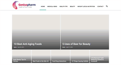 Desktop Screenshot of geniuspharm.com